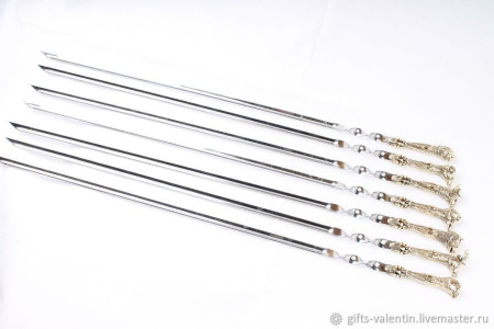 Набор шампуров с декоративным литьем "Восточная сказка" (6 шт)
